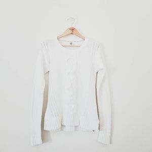 ROXY Night Fall Pullover Cable Knit Sweater, L